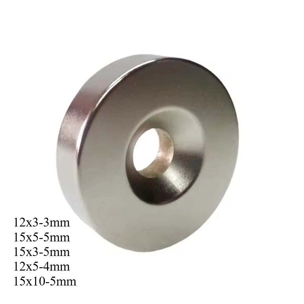 N35 12x3-3 15x5-5 15x3-5 12x5-4 15x10-5 Powerful Hole Strong NdFeB Neodymium Magnet Super Search Powerful DicsCountersink Disc