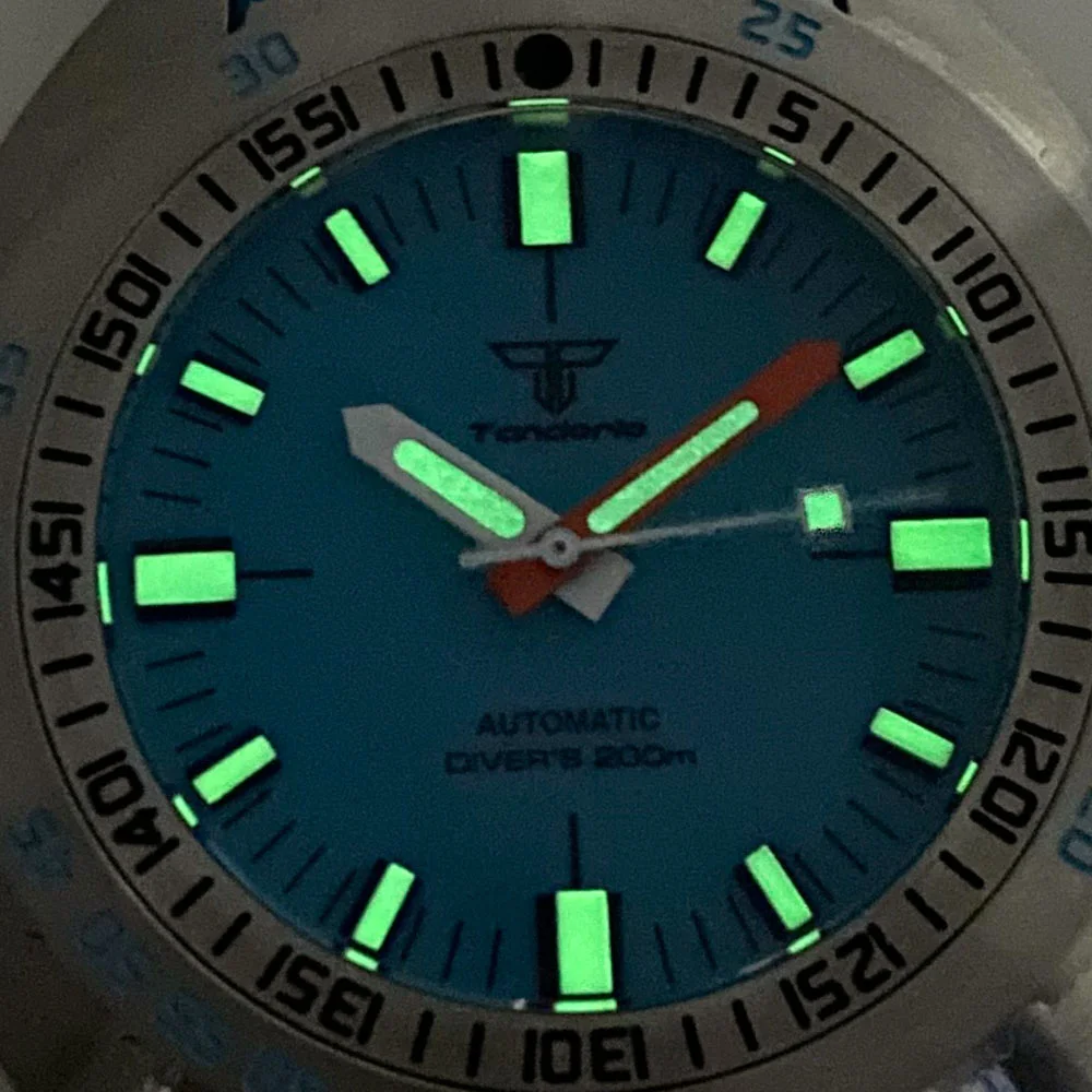 42mm NH35A PT5000 20BAR Waterproof Diving Automatic Watch Men Sapphire Glass 120 Click Bezel Lume Index Blue Orange Yellow