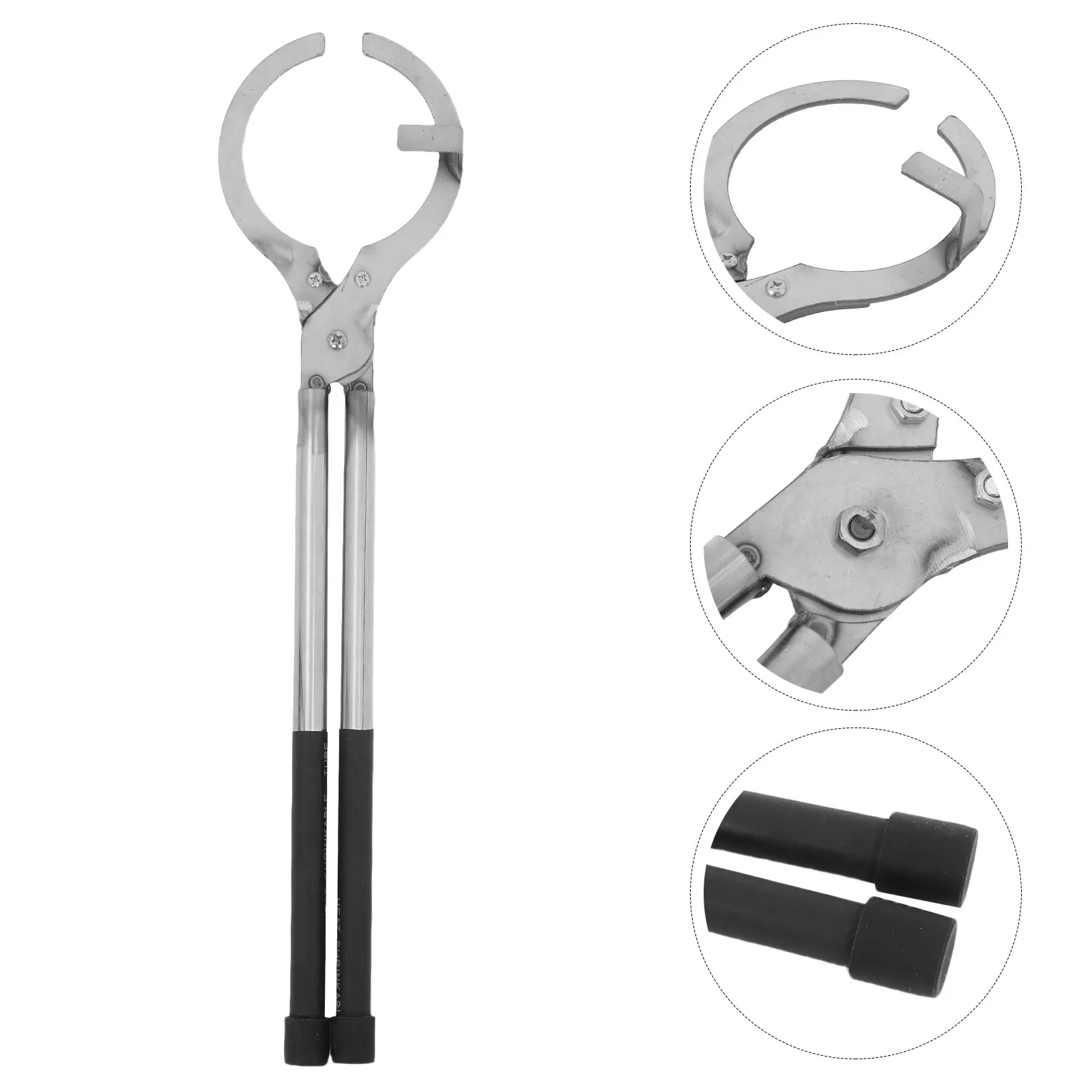 

Heavy Duty Stainless Steel Crucible Tongs 2-2.5kg Casting Holder for Gold Silver Copper Melting Jewelry Metalworking Tools