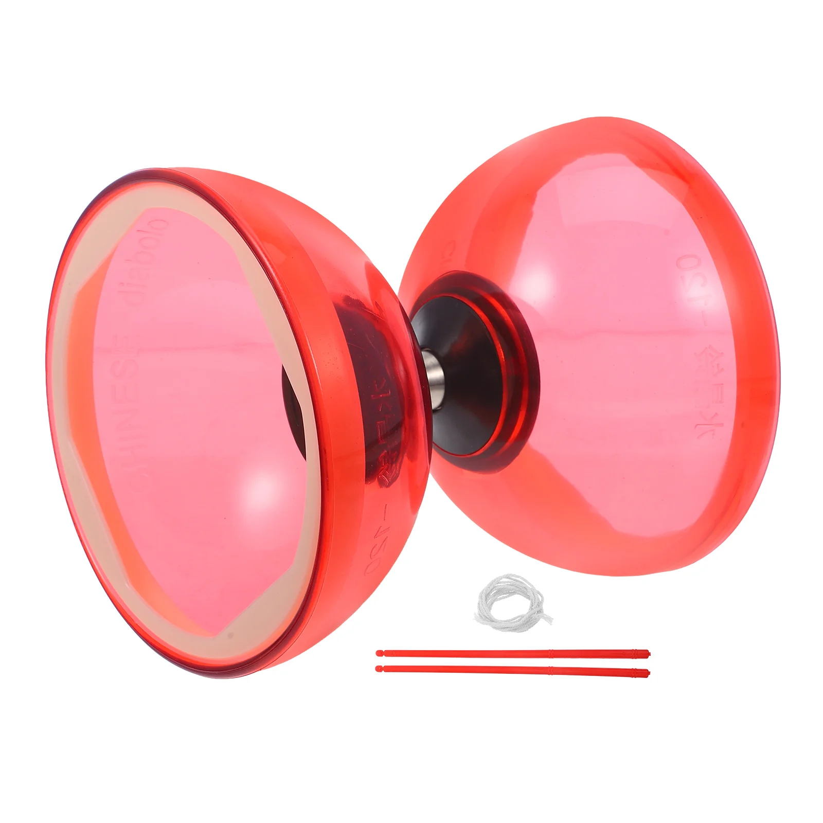 Soft Rubber Double Wheel Diabolo Chinese for Kids Yoyo Toys Juggling Tpu Elderly