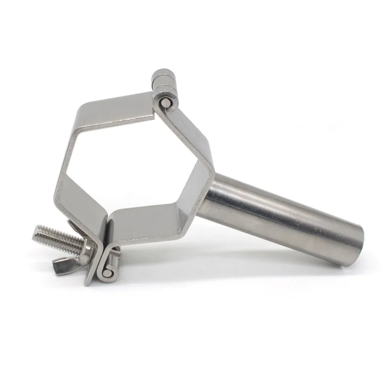 304 Edelstahl Hexagonal Rohr Halterung/Rohr Rack/rohr Klemme/Rohr Befestigung Karte/Desktop Rohr Bracke