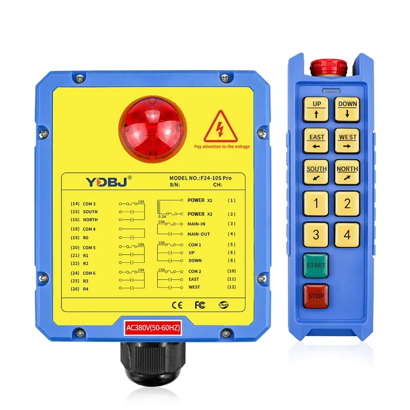 Controle remoto industrial sem fio, grua inteligente, guindaste, usado para levantar máquinas, F24-10s Pro