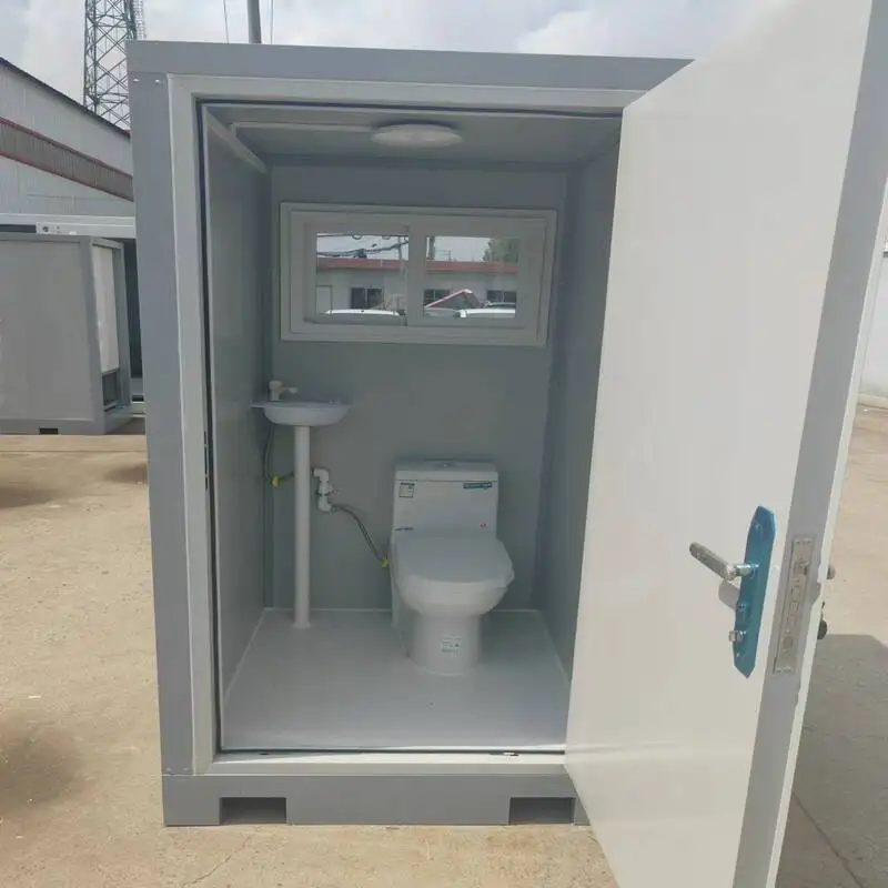 Camping Mobile Toilets Outdoor Portable Wash Basin Windows Prefabricated Portable Toilet Trailer With Waste Tank