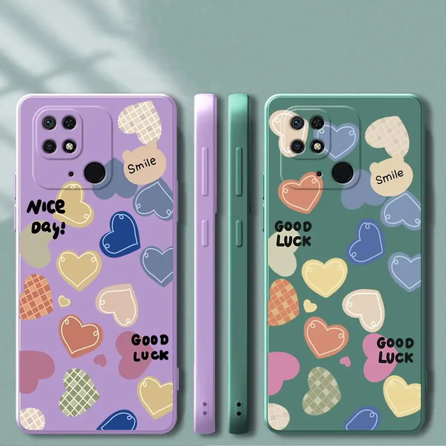 

Чехол для Xiaomi Redmi K60 A1 A2 A5 K40 A3x 14C Note 15 Pro Plus 12C 13C 9 8 10, розовый, с коллажем в виде сердца