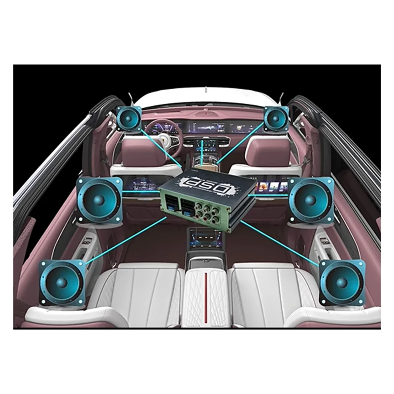 

A13E-DSP Digital Audio Amplifier 4 In6 Out Audio Processor Enhancement Sound Quality Effect