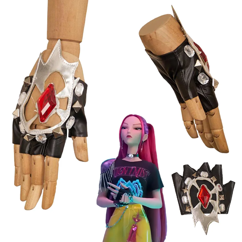 Перчатки Fantasia Mira, реквизит для косплея, мультяшный охотник на демонов KPop Disfraz, аксессуары для костюмов, женские подарки на Хэллоуин, карнавал, вечеринку Перчатки Fantasia Mira, реквизит для косплея, мультяшный охотник на демонов KPop Disfraz, аксессуары для костюмов, женские подарки на Хэллоуин, карнавал, вечеринку