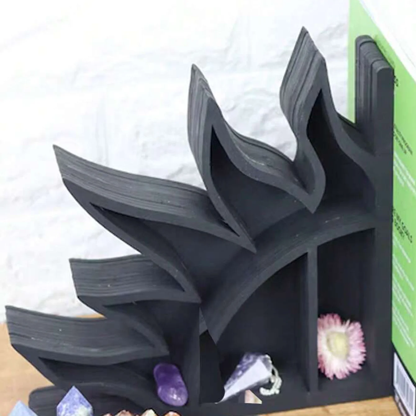 القمر الشمس كريستال الجرف الفن الزخرفية بوهو الدفتين كريستال رف الدفتين الزخرفية لديكور المكتب ديكور المنزل الغرفة الجمالية #4