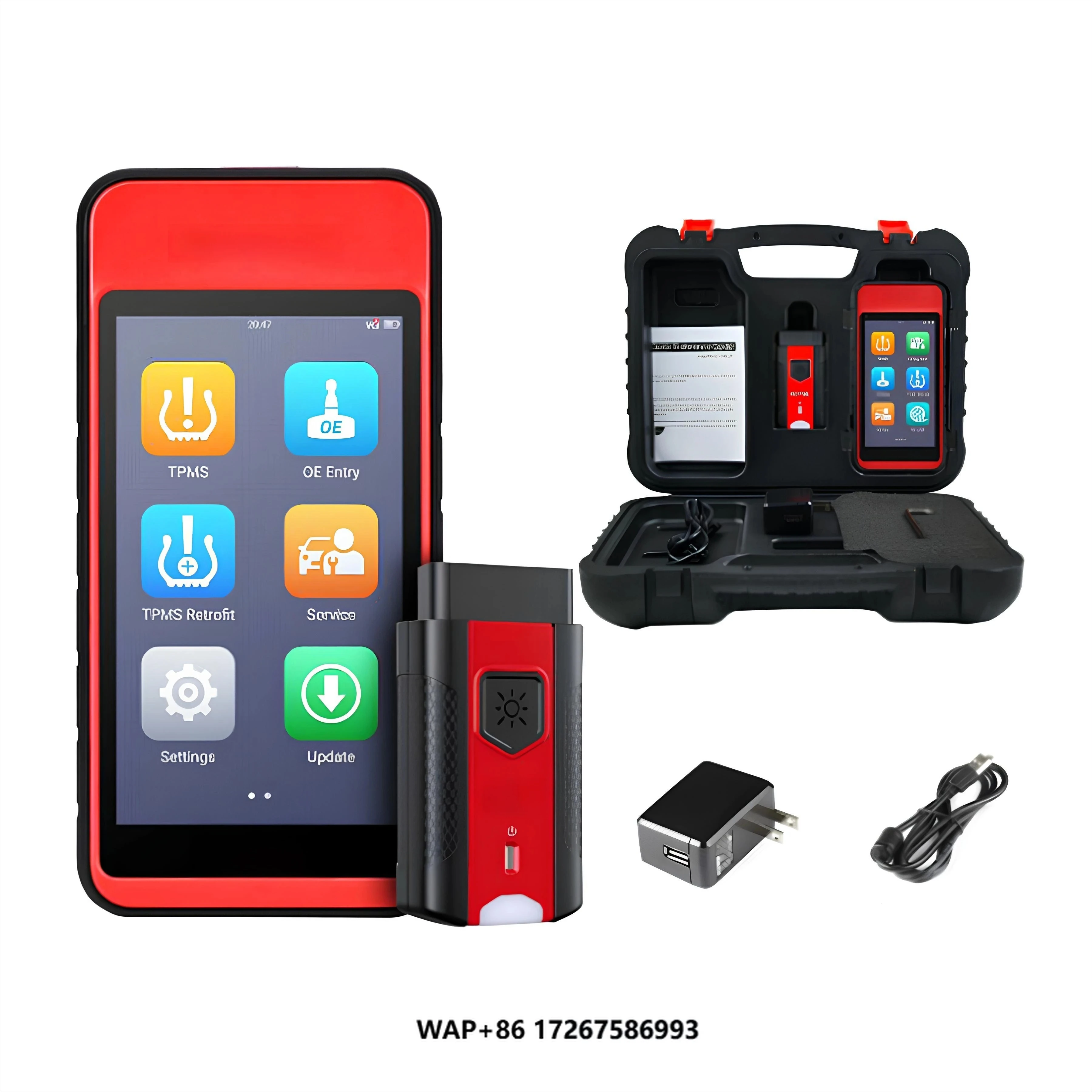 

MaxiTPMS ITS600 ITS600E TPMS с VCI V200: поддержка проверки тормозов и программирования датчиков