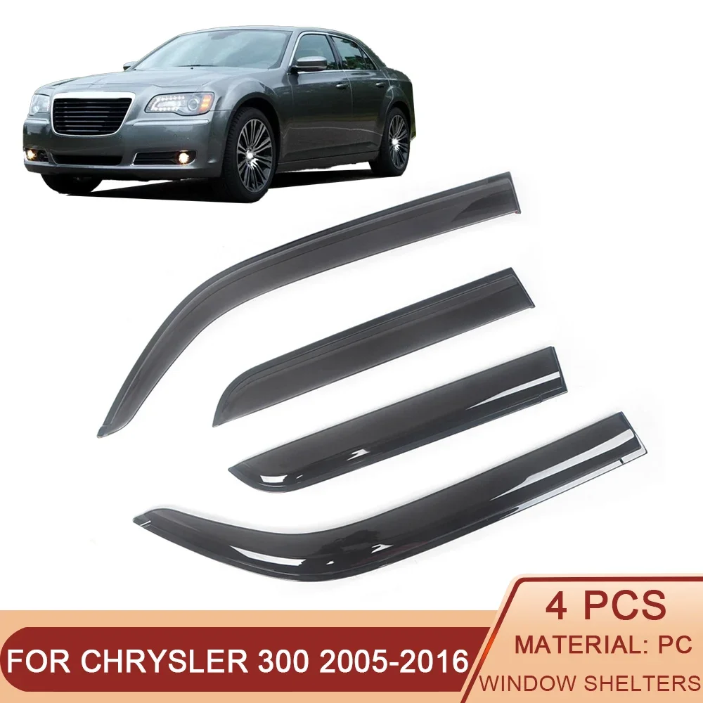 

For Chrysler 300 2005 2006 2007 2008 2009 2010 2011 2012 2013 2014 2015 2016 Car Side Window Visor Rain Guard Shield Shelter