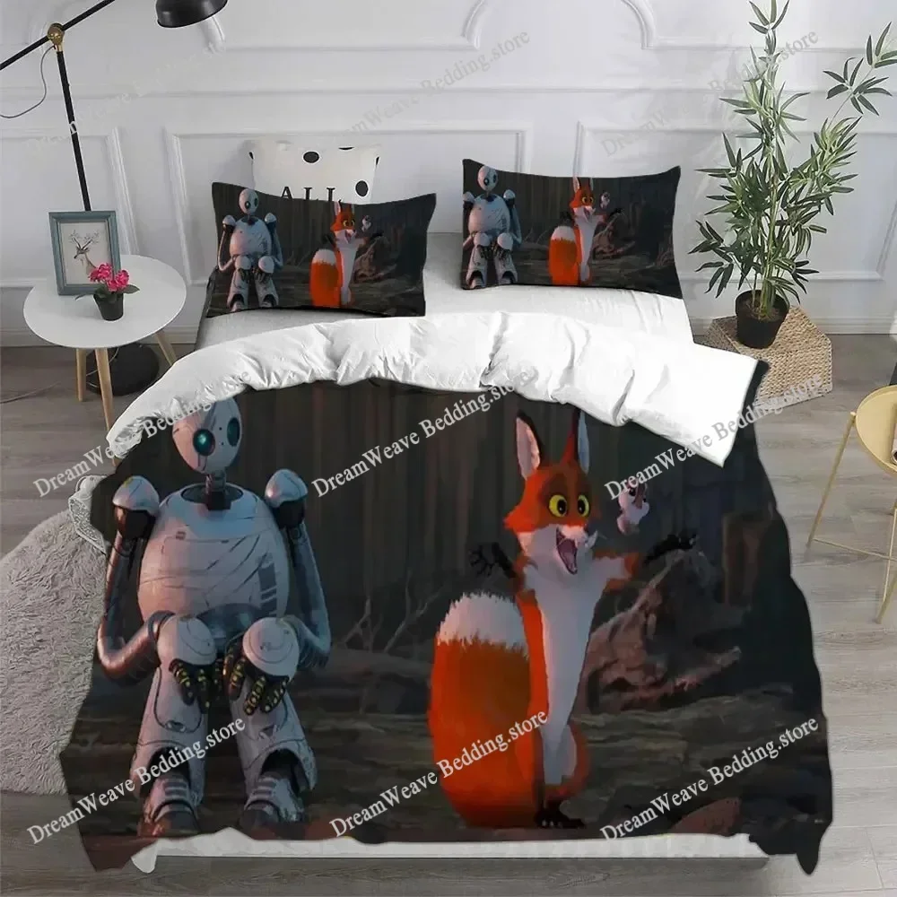 The Wild Robots Duvet Cover 3D Exquisite Cartoon Movie Digital Print Bedding Set Comforter Bed Youth Home Decor Kids Boys Gift51