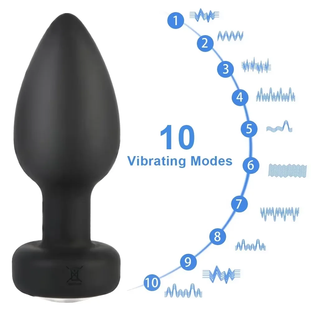 

Anal Plug Vibrator 10 Speeds Butt Plug Prostate Vibrating Massager APP Remote Control Female Masturbator Sex Toys for Women Men