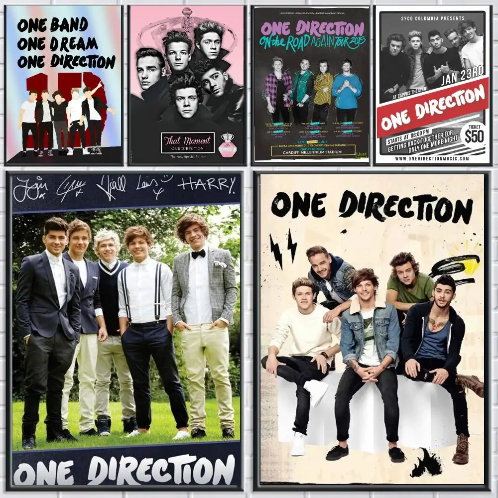 band O-One Direction-N Poster Peel and Stick Wall Art for Cafe Office Bar and Home Decoration