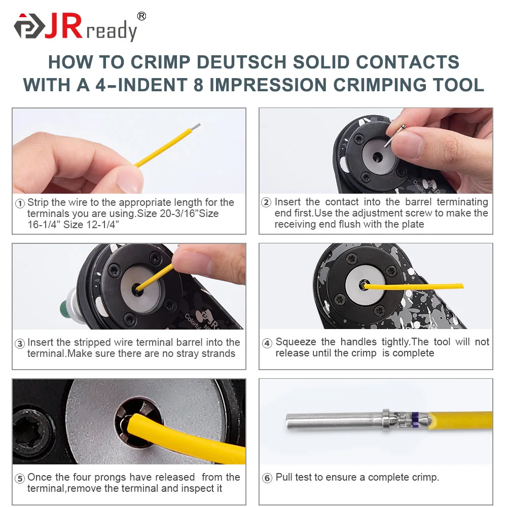 JRready ST6332 Deutsch DTM Connector Kit, 2 3 4 6 8 12 Pin Gray Waterproof DTM Connectors, Size 20 Solid Contact 16-22AWG