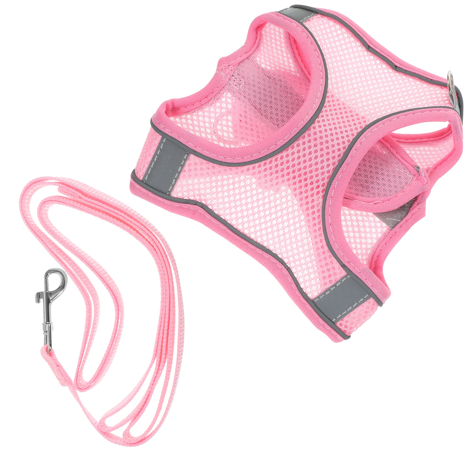 

1 set 1 Set Dog With Leash Breathable Reflective Adjustable Outdoor Walking Harness For Small Dogs Durable Comfortable Vest For