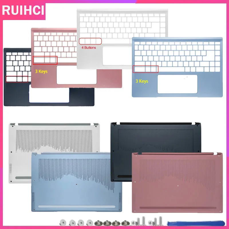 

Замените крышку упора для рук, верхний верхний корпус, нижняя нижняя крышка, синий/белый для Prestige 14 P14 A11SB A11SC MS-14C1 14C2 14C4