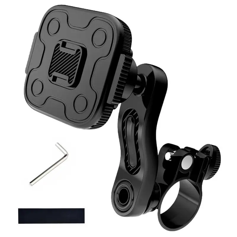 Motorcycle Magnetic Phone Holder 360-degree Rotation Bikes Handlebar Navigation Mount Anti-Vibration Bicycles Mobile Phone stand