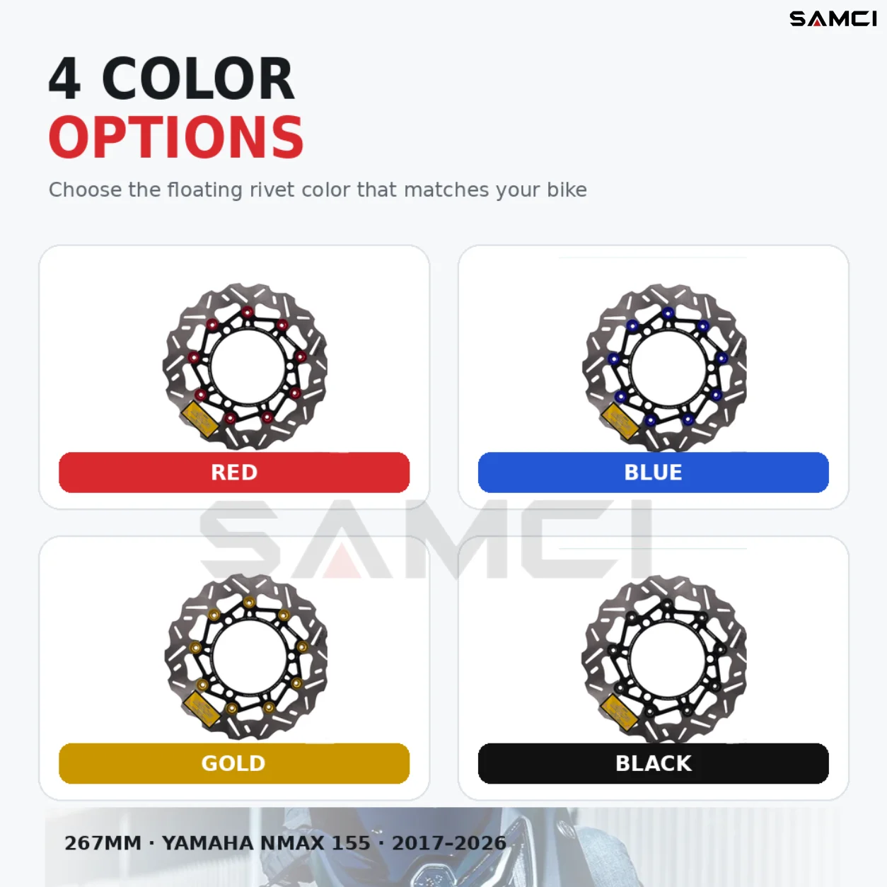 For YAMAHA NMAX155 Nmax 155 NMAX 155 Modification Brake Disc 267MM Floating Disc Modification Parts Motorcycle Parts 2017-2024 image 5