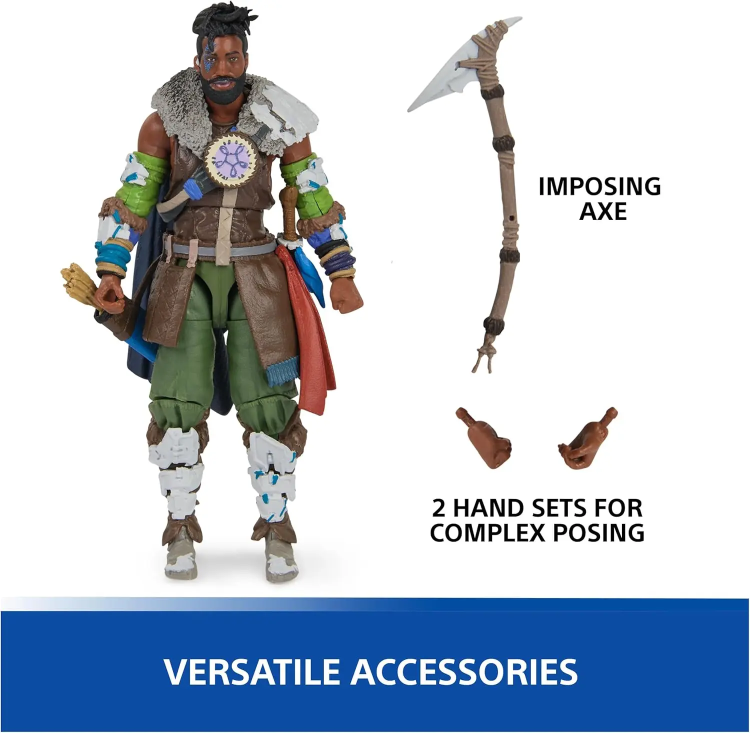 PlayStation, Horizon Forbidden West, 6” Varl Action Figure with 3 Accessories, for PS5 Fans & Collectors Ages 17+