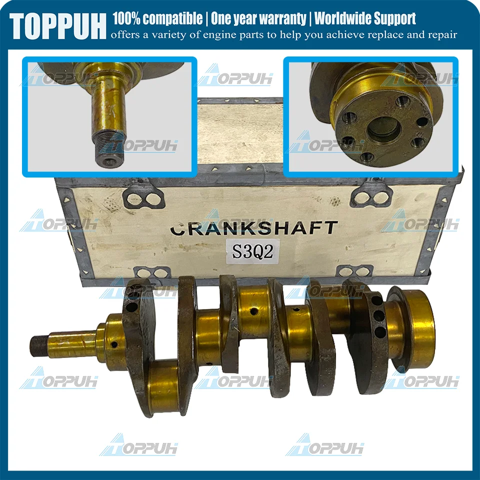 S3Q2 Crankshaft For Mitsubishi Engine Caterpillar 303.5C 303C Excavator