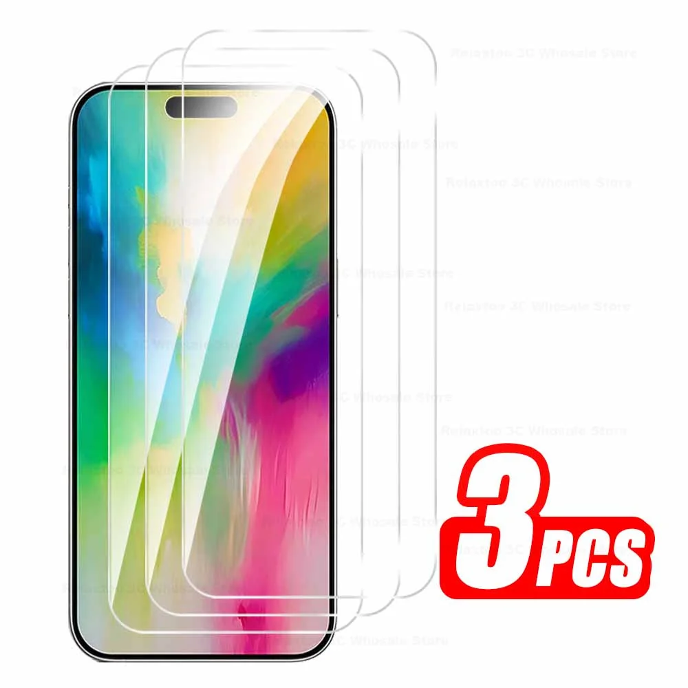 iPhone16Pro Max Protective Glass 3PCS Clear Screen Protector For IPhone 16 Pro Max 16Pro 16 Plus ProMax 2024 Tempered Glass Film