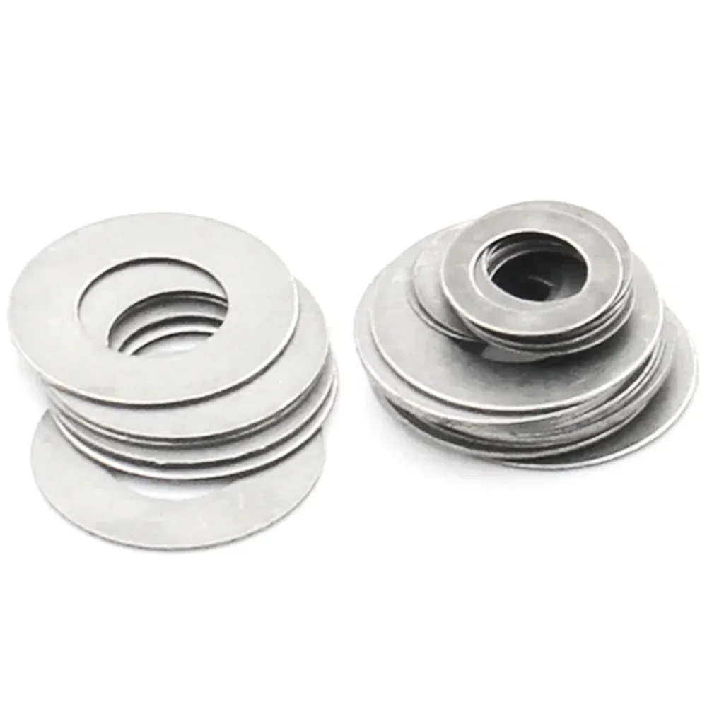 DIN988 304 Stainless Steel Ultra Thin Flat Washer, M3 M4 M5 M6 M8 M10-M40 Precision Adjusting Shim Wafer Gasket