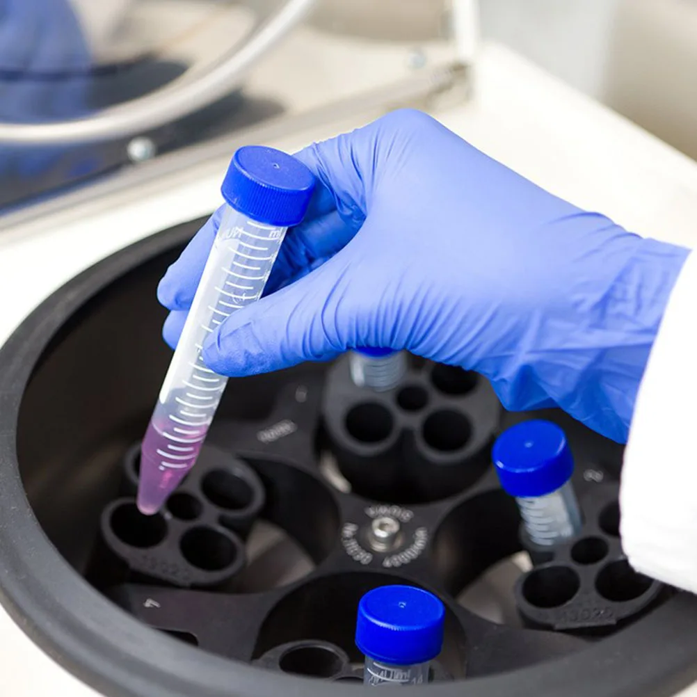 

50Pcs Plastic Centrifuge Tubes 50ml Transparent Screw Cap Laboratory Test Tubes with Scale for Scientific Experiment