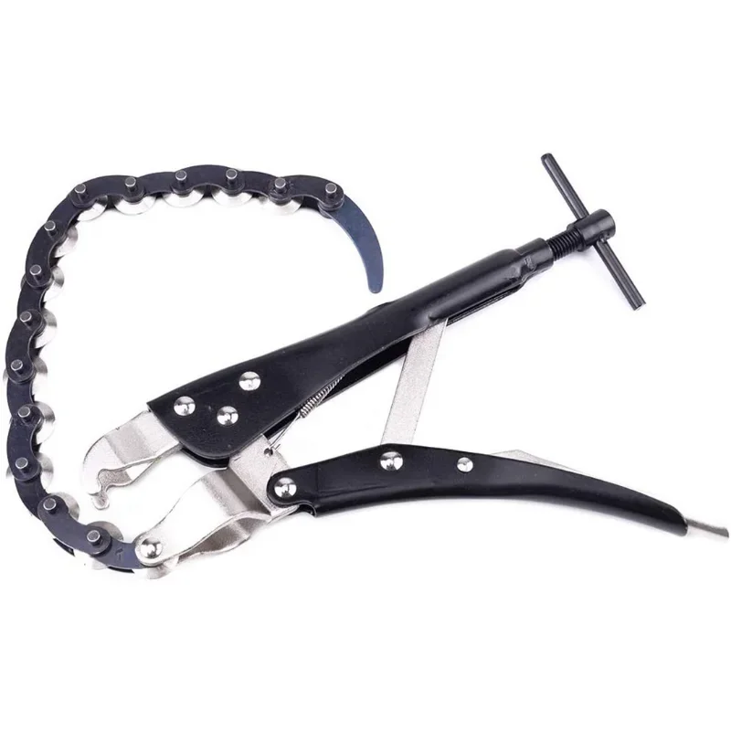 Heavy Duty Chain Pipe Cutter Chain Exhaust Pipe Cutter Tool Multi-Wheel Blade Tail Steel Tubing Cutter Cutting Locking Pliers