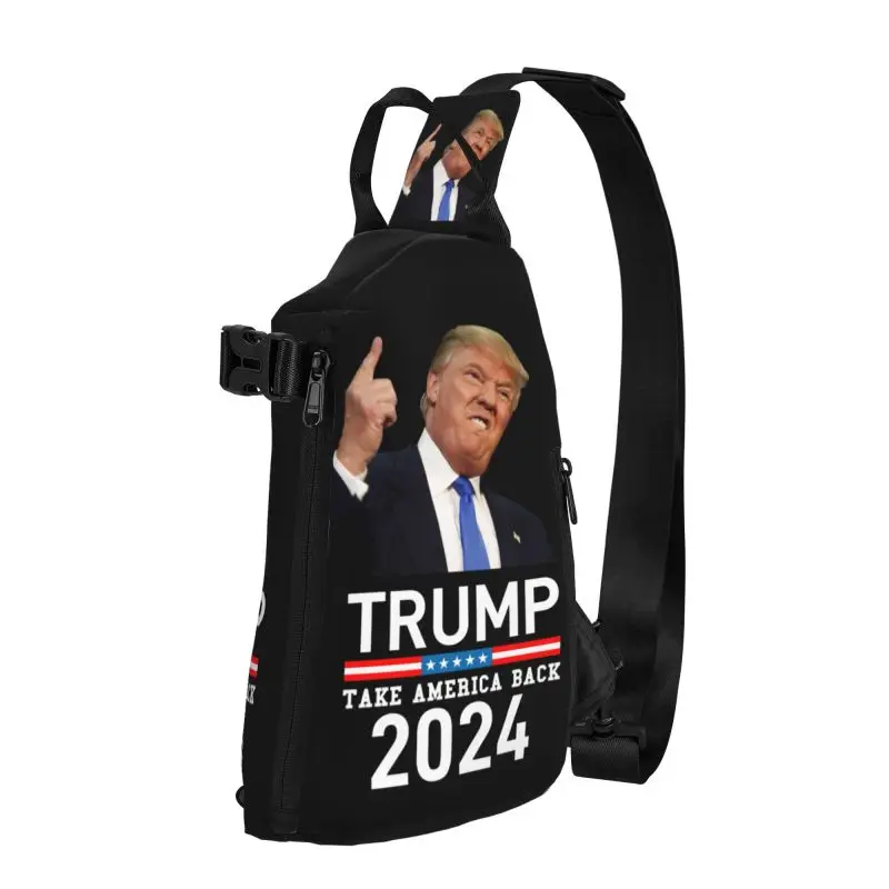 

Custom Trump Sling Crossbody Backpack Men Custom Shoulder Chest Bag for Cycling Camping Daypack