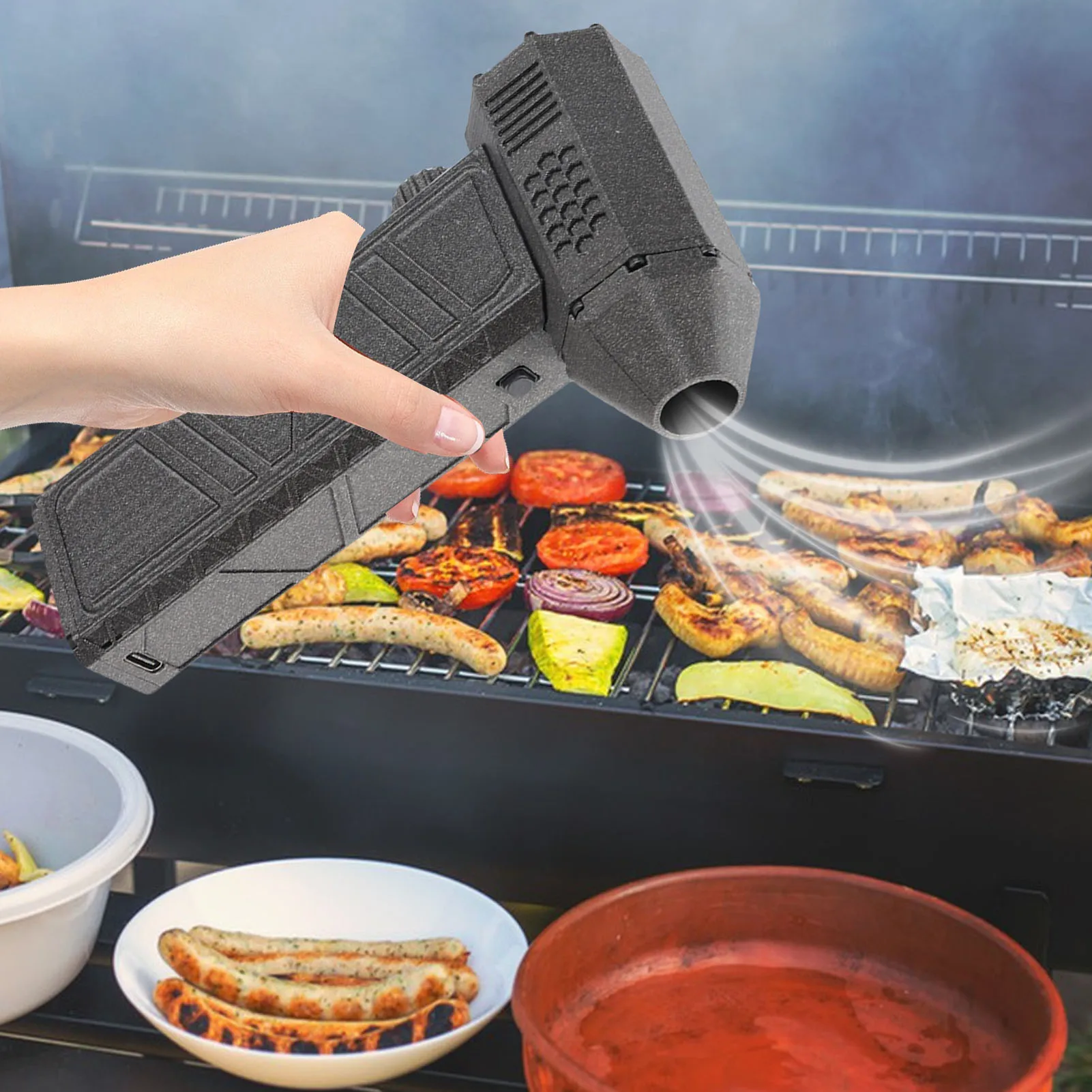 

Dry Blower 300000 RPM 16000mAh Air Blower 15W Quick Charging Aluminum Alloy Electron 30A for Computer Keyboard