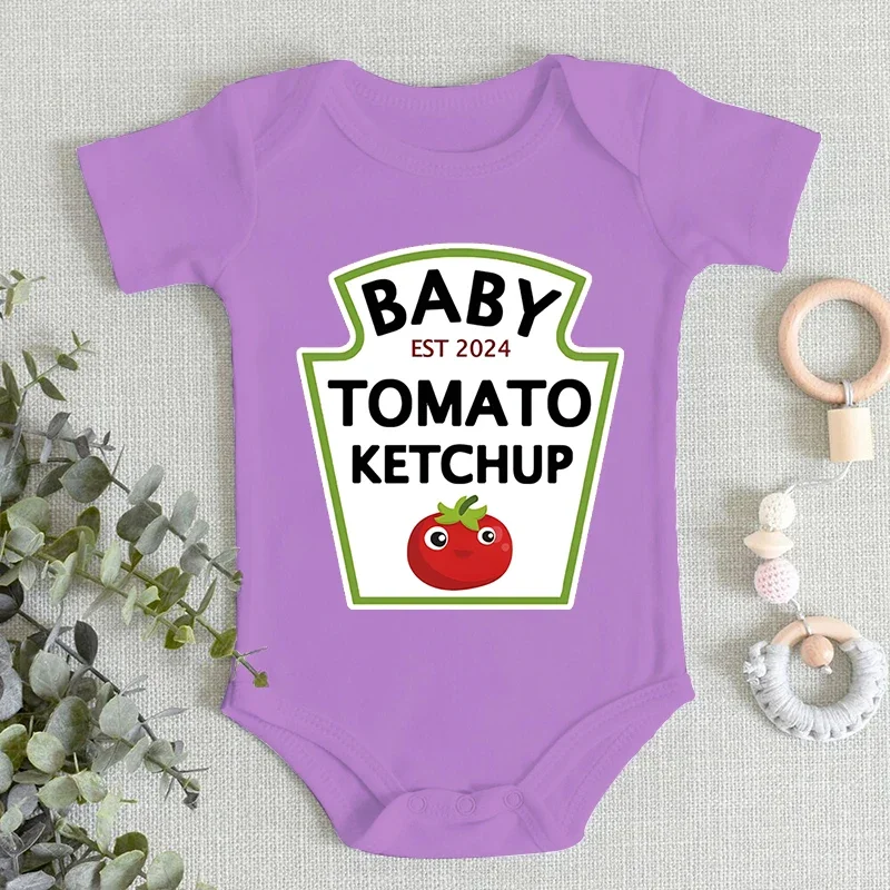 

Funny Tomato Print Baby Infant Onesie Girl Boy Clothes Cartoon Newborn Bodysuits 0-24 Month High Quality Cotton Infant Jumpsuits