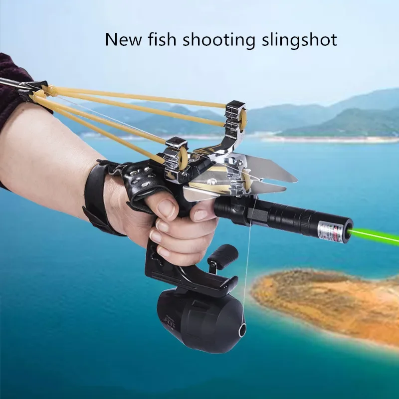 

Fishing Reel Slingsshot Laser Fishing Slingshot Package Outdoor Competitive Precision Aiming Point Hunting and Shooting Fishs