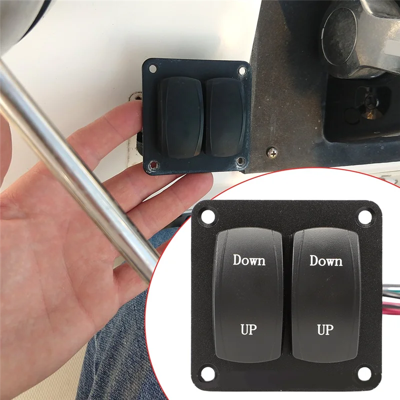 

Marine Trim Tab Double Joystick Switch Kit Double Wave Plate Control Switch 10222211D 10222-211D For Lenco-AD39