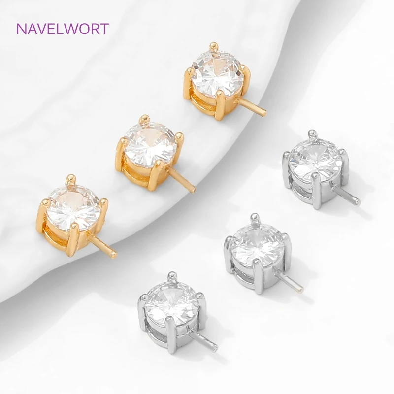 18K مطلية بالذهب اللؤلؤ قلادة تصاعد الكفالات موصلات ، حامل قلادة نحاسية ، الكفالات للمجوهرات ، DIY بها بنفسك مجوهرات صنع الملحقات #6