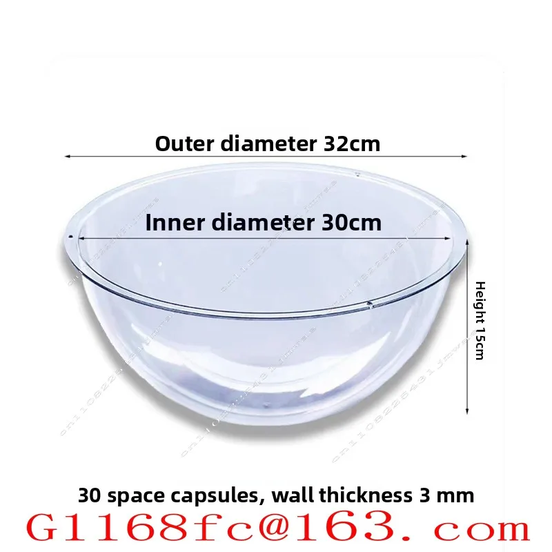 Transparent Hemisphere Acrylic with All-round  DIY Acrylic Clear Dome Cover  Diameter