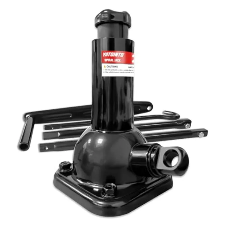 

2 Ton Spiral Car Jack with Telescoping Handle - Swivel Top Mechanical Bottle Jack 7.08-15.35 Lift Compact Fit for /Chevy Trucks