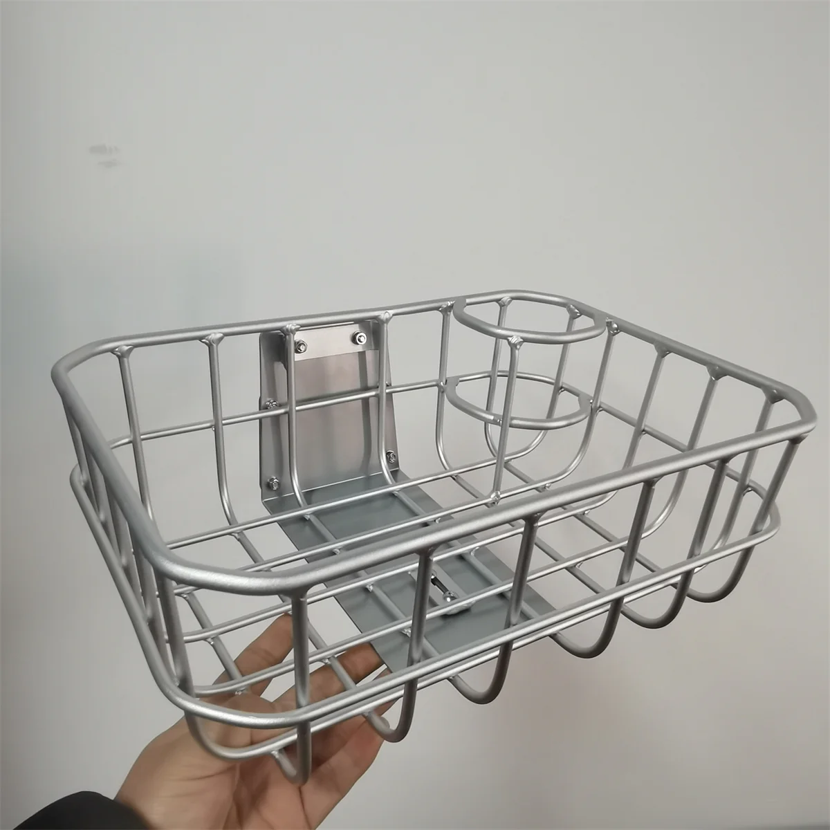 ブロンプトン用アルミ合金折りたたみ自転車フロントバスケット（ネット