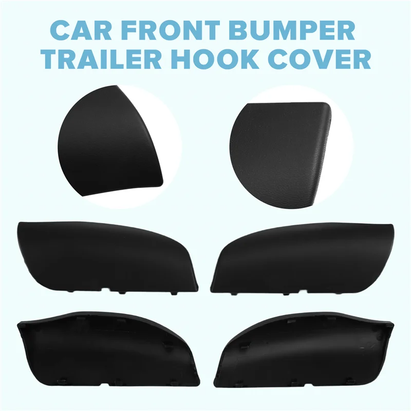 

A04E-1 Pair Car Front Bumper Tow Hook Cover Trailer Hauling Eye Cap Lid For Porsche Cayenne 957 2007-2010