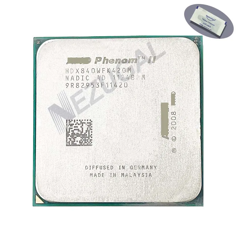 Phenom II X4 840 X4-840 HDX840WFK42GM HDX840WFGMBOX 3.2 Ghz Quad Core 2M 95W Socket AM2+ Socket AM3 CPU processor