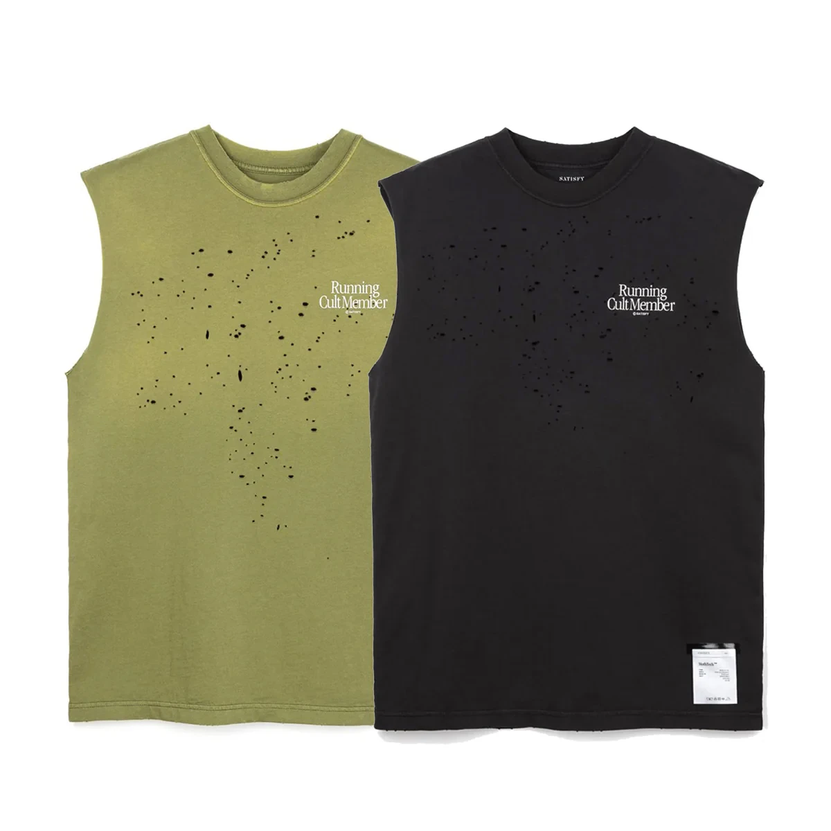 

Спортивная майка-топ из чистого хлопка для бега на открытом воздухе, с дизайном «червоточина», повседневная, молодежная, летняя, модная