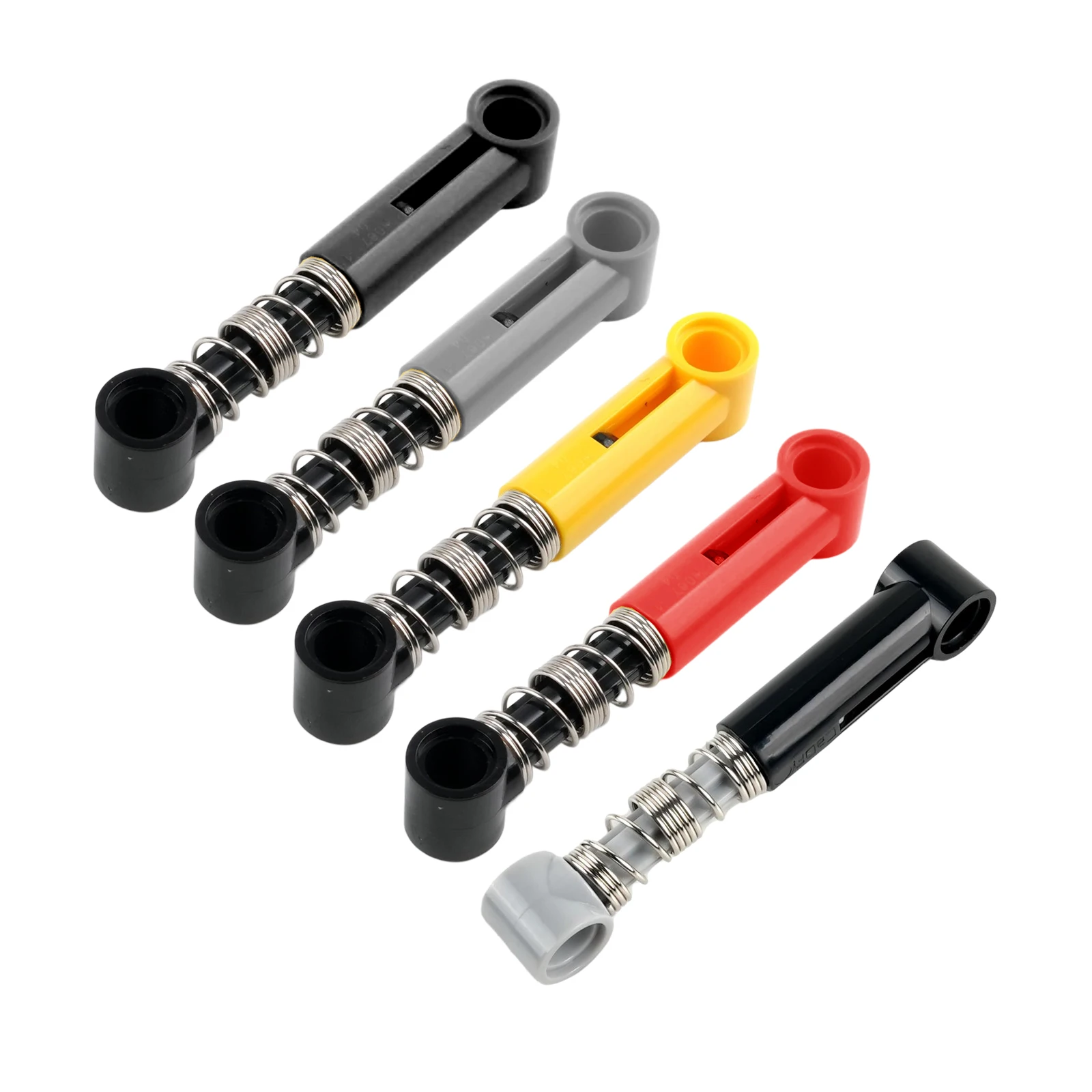 4PCS Soft Spring Shock Arm MOC Technological Bricks DIY Parts Shock-absorbing Arm Building Blocks For 76537 95292 2909 Toys