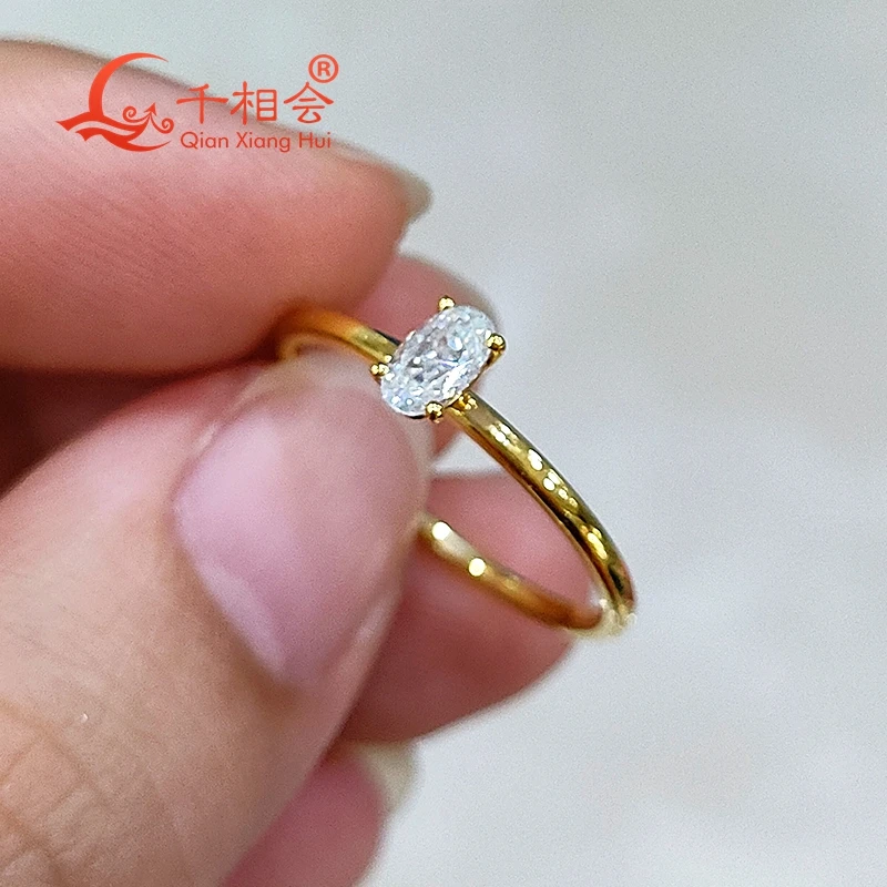 3*5mm oval melee stone 925 Sterling Silver D Color VVS  Moissanite Diamond Jewelry making wedding datting gift