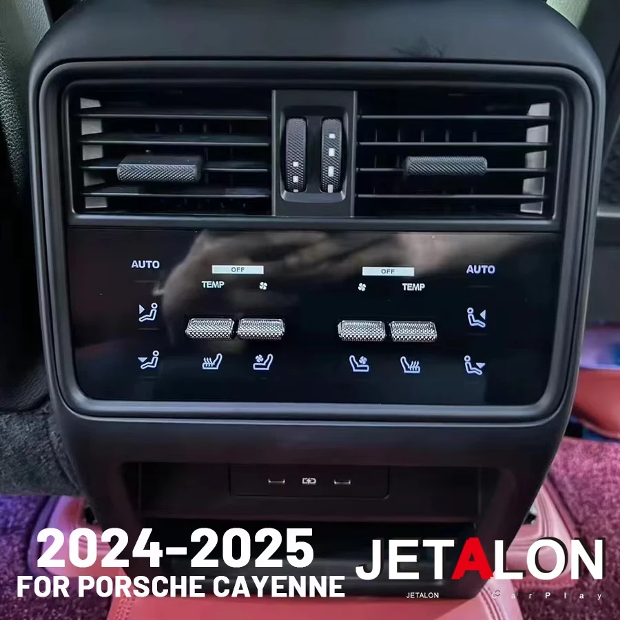 NAVIRIDER для Porsche Cayenne 2024, задняя ЖК-панель кондиционера, сенсорное управление высоким разрешением, обновление класса, простота в использовании
