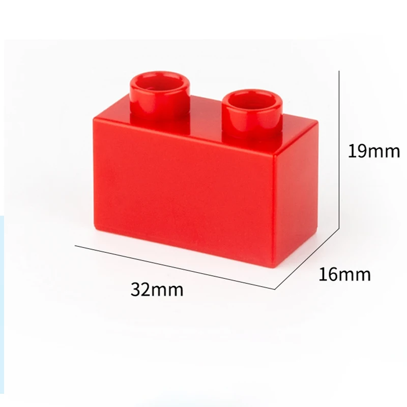Basic Brick 1x2 10pcs  11 Colors DIY  Classic  Education  Building Blocks Compatible With the Large Bricks Toys For Children