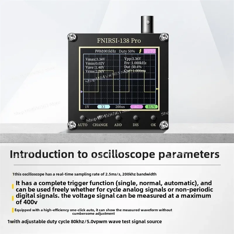 138PRO digital portátil pequeño y portátil para enseñanza y mantenimiento de nivel básico