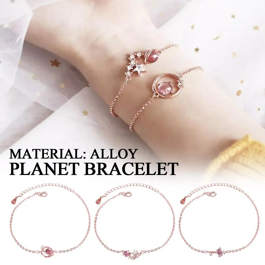 Dream Planet Bracelet Female Student Korean Version Simple Design Three Birthday Wholesale Gift Niche Personality Or Two Bo K9R4