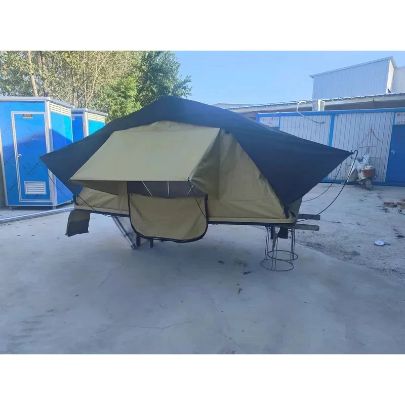 Factory Hot Sale High Quality -4 Person 4X4 Offroad Waterproof Foldle Soft Roof Top Tent Outdoor Camping Travel