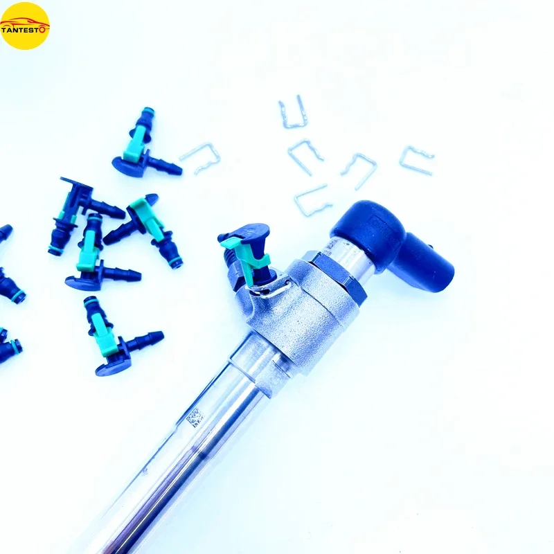 10PCS Piezo CRIN Common Rail Injector Leak Off Connector Joints Solenoid Valve Circlips for Simens 1 Way Ford Transit