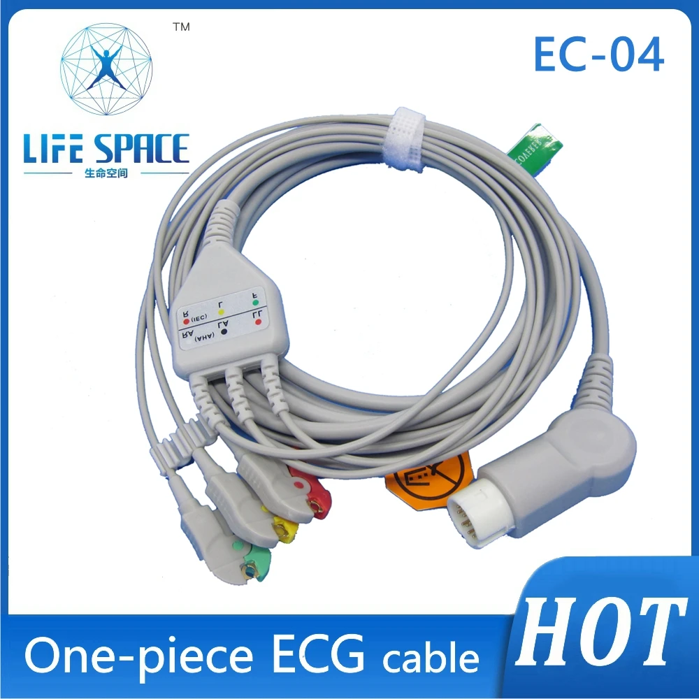 

Ecg Cable Compatible PHILI12pin AHA/IEC 3 Lead 5 Leads Snap Clip Grabber for Ecg Electrocardiograph Patient Ecg Monitor