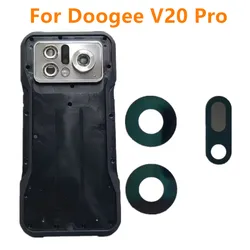 For Doogee V20 PRO Cell Phone Back Protective Housings Battery Case Bumper Cover+Camera Lens Glass+Decorative Frame Parts