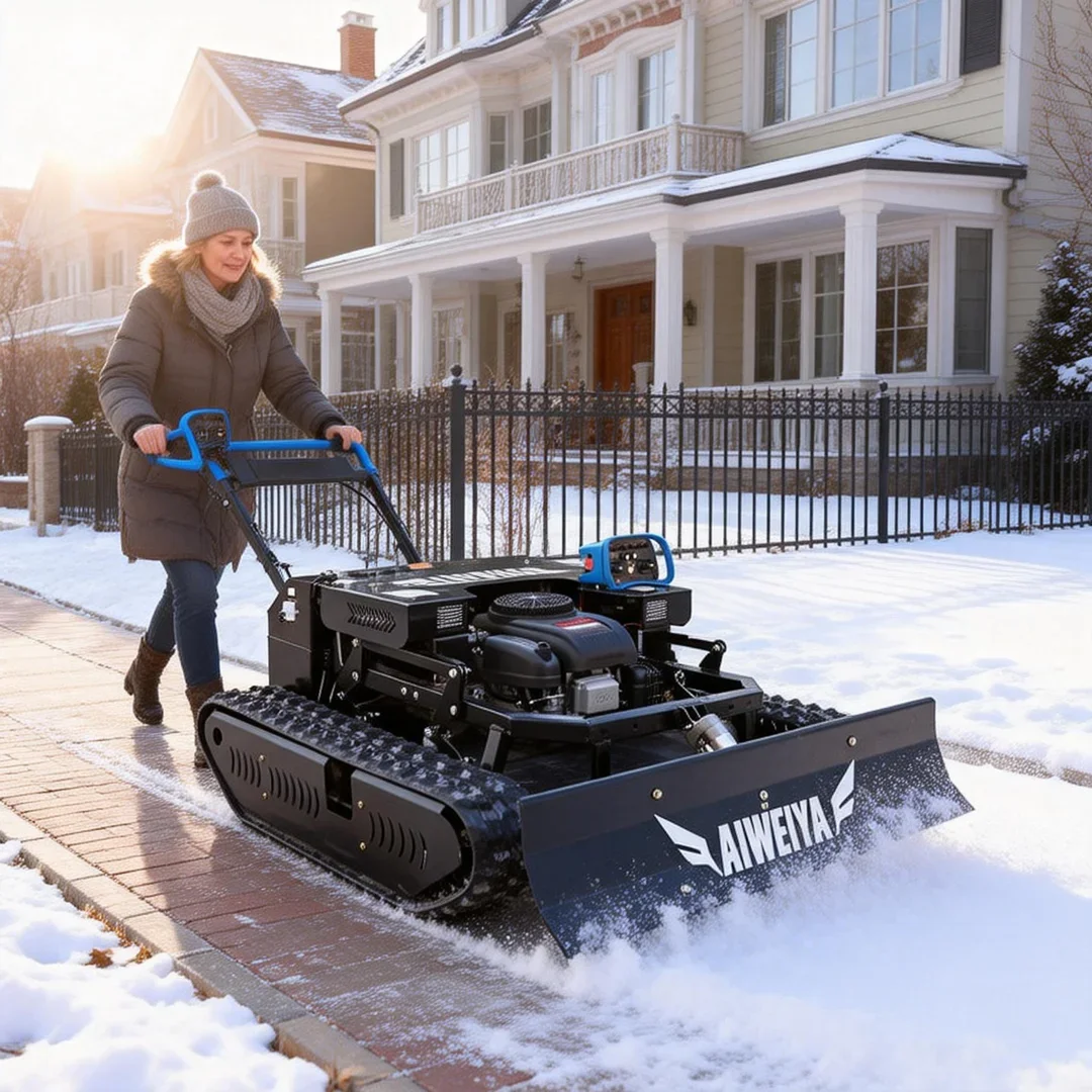 

Customized Adjustable Cutting Width Lawn Mower LONCIN 452CC Engine Factory Direct Remote Control Free Snow Shovel